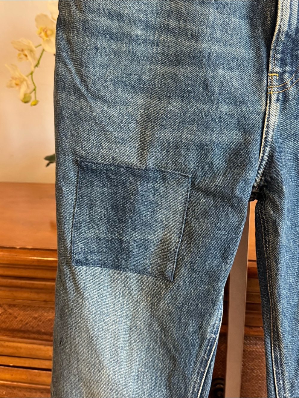 Good American The Khloé Jean Patchwork Straight 27 - Picture 11 of 14